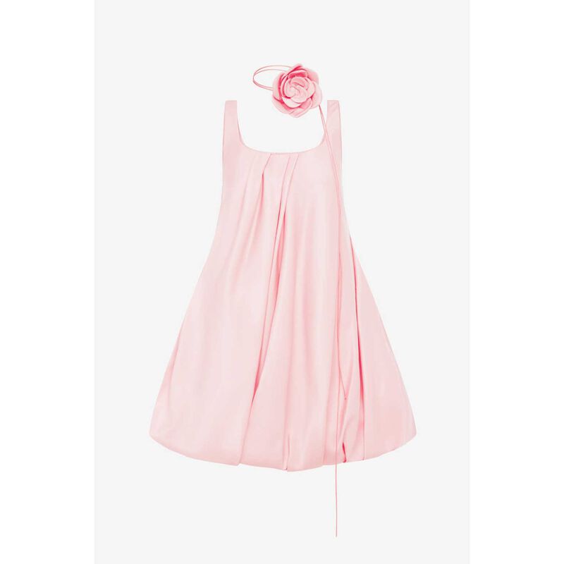 LEO LIN Suki Puff Mini Dress - Blush Pink image number 2